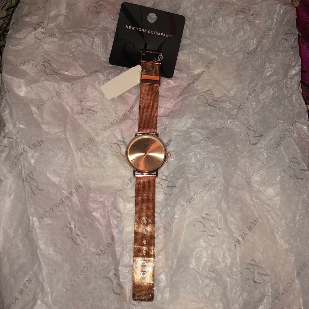Rose gold watch